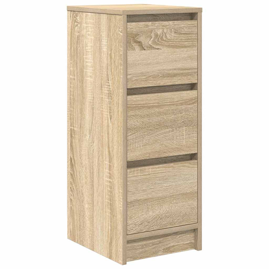 Dressoir 29,5x34x76 cm bewerkt hout sonoma eikenkleurig