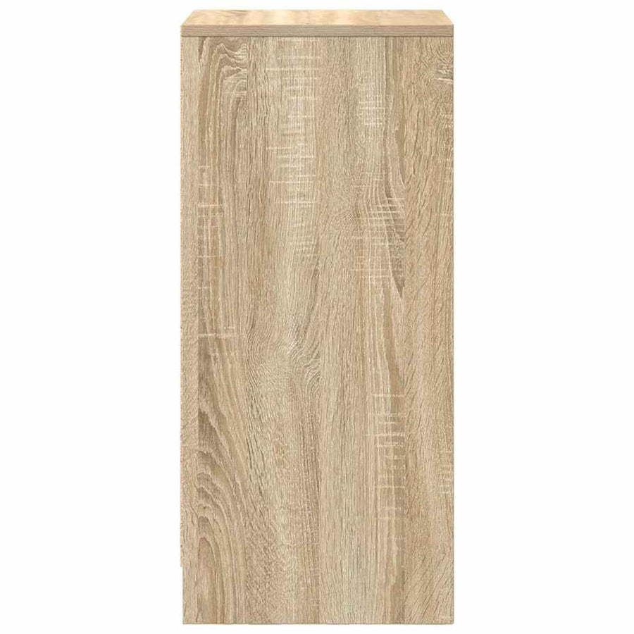 Dressoir 29,5x34x76 cm bewerkt hout sonoma eikenkleurig