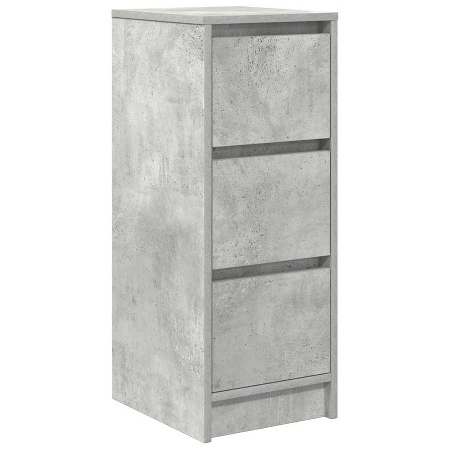 Dressoir 29,5x34x76 cm bewerkt hout betongrijs