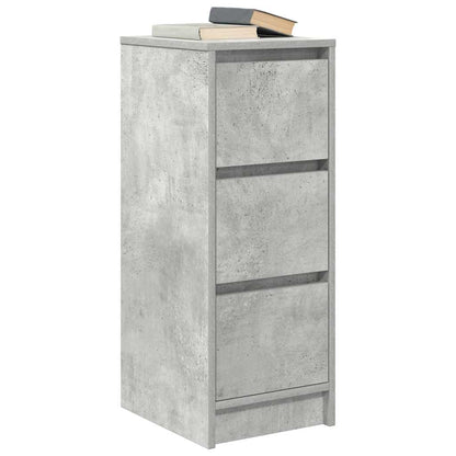Dressoir 29,5x34x76 cm bewerkt hout betongrijs