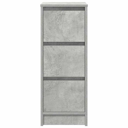Dressoir 29,5x34x76 cm bewerkt hout betongrijs