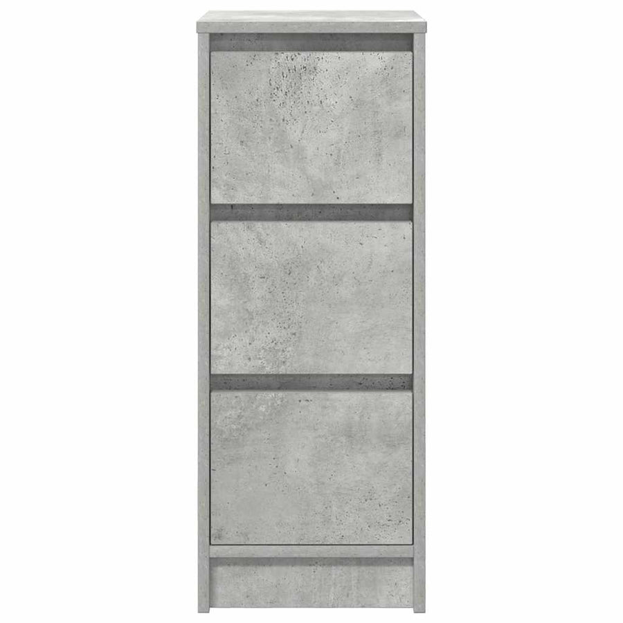 Dressoir 29,5x34x76 cm bewerkt hout betongrijs