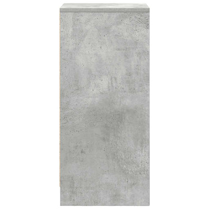 Dressoir 29,5x34x76 cm bewerkt hout betongrijs