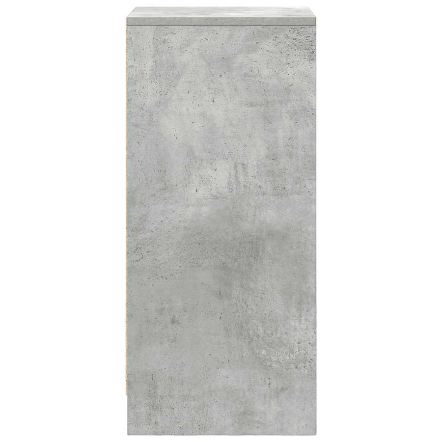 Dressoir 29,5x34x76 cm bewerkt hout betongrijs