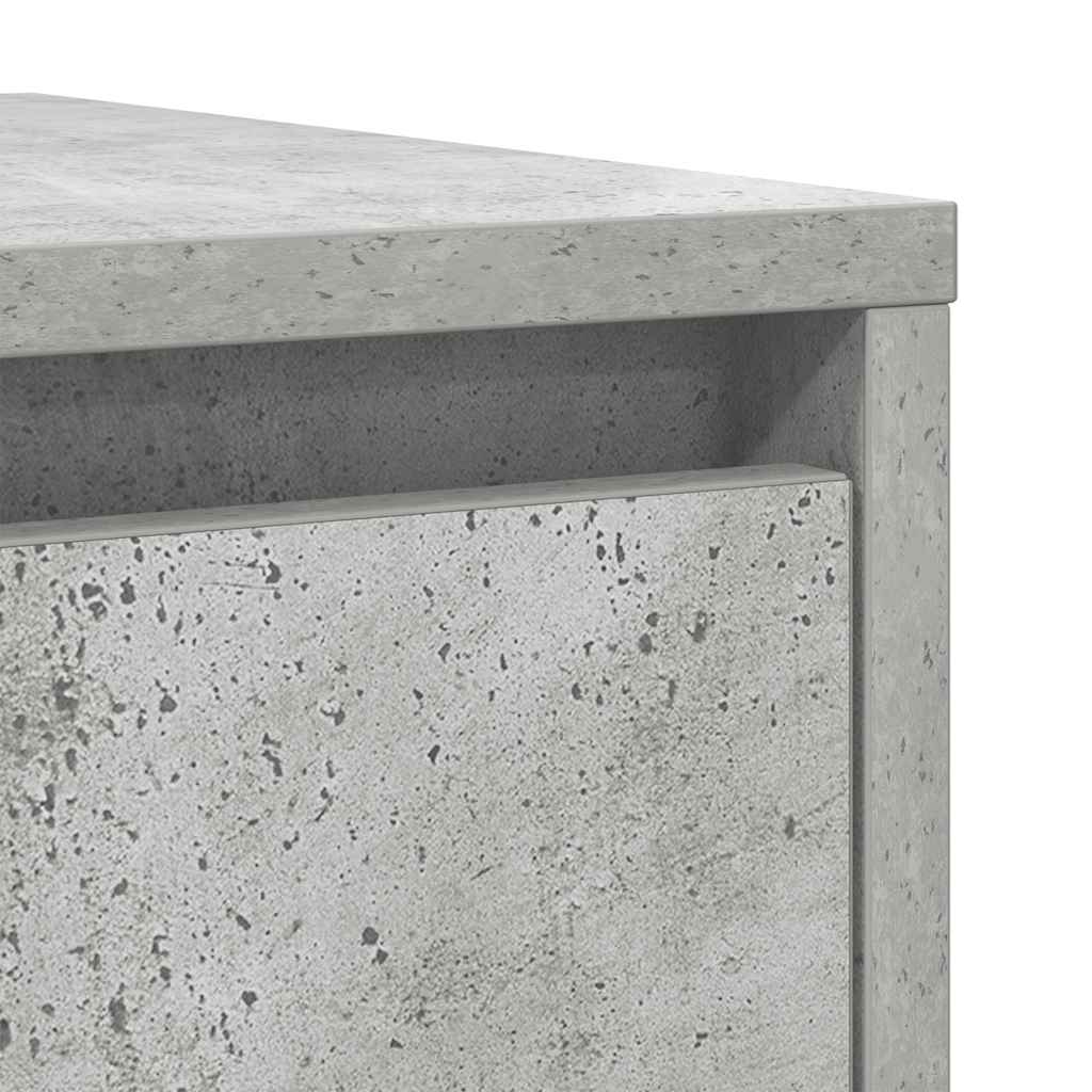 Dressoir 29,5x34x76 cm bewerkt hout betongrijs