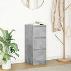 Dressoir 29,5x34x76 cm bewerkt hout betongrijs