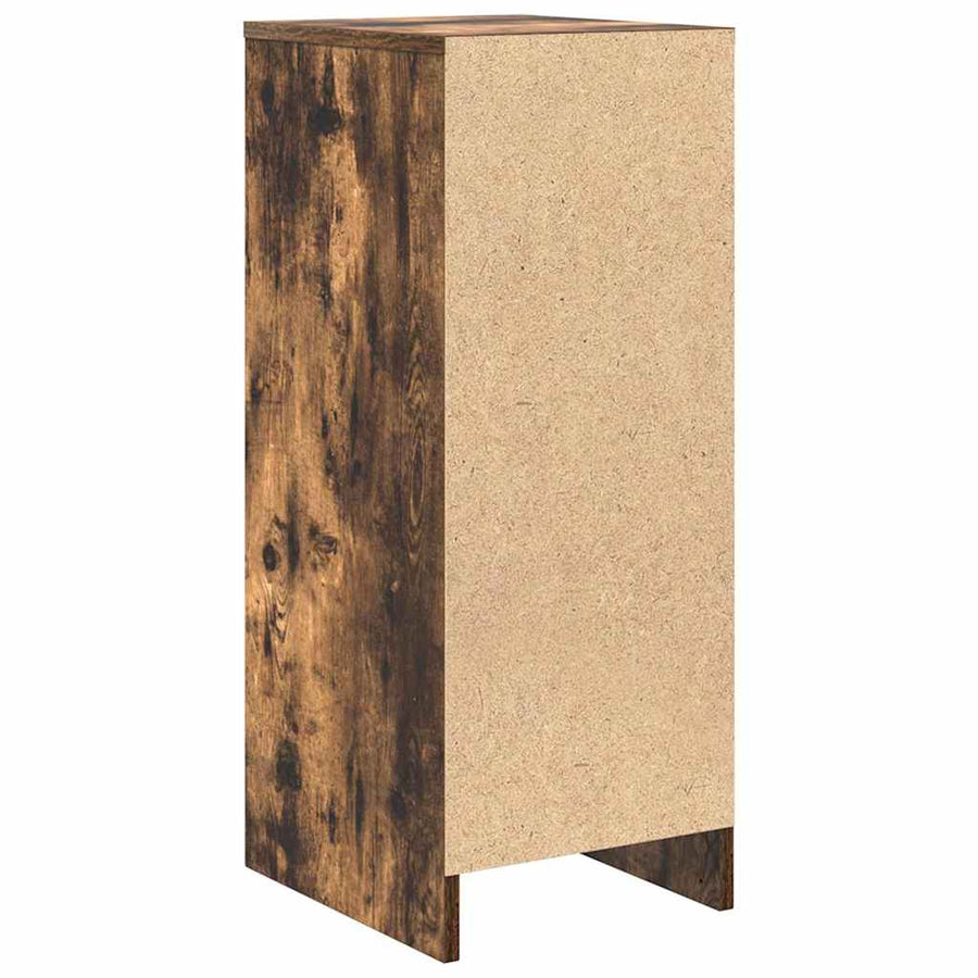 Dressoir 29,5x34x76 cm bewerkt hout gerookt eikenkleurig