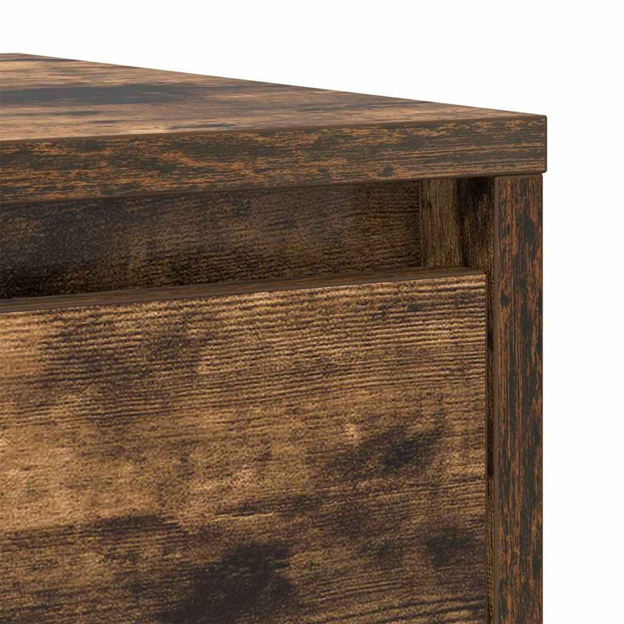 Dressoir 29,5x34x76 cm bewerkt hout gerookt eikenkleurig