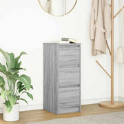 Dressoir 29,5x34x76 cm bewerkt hout grijs