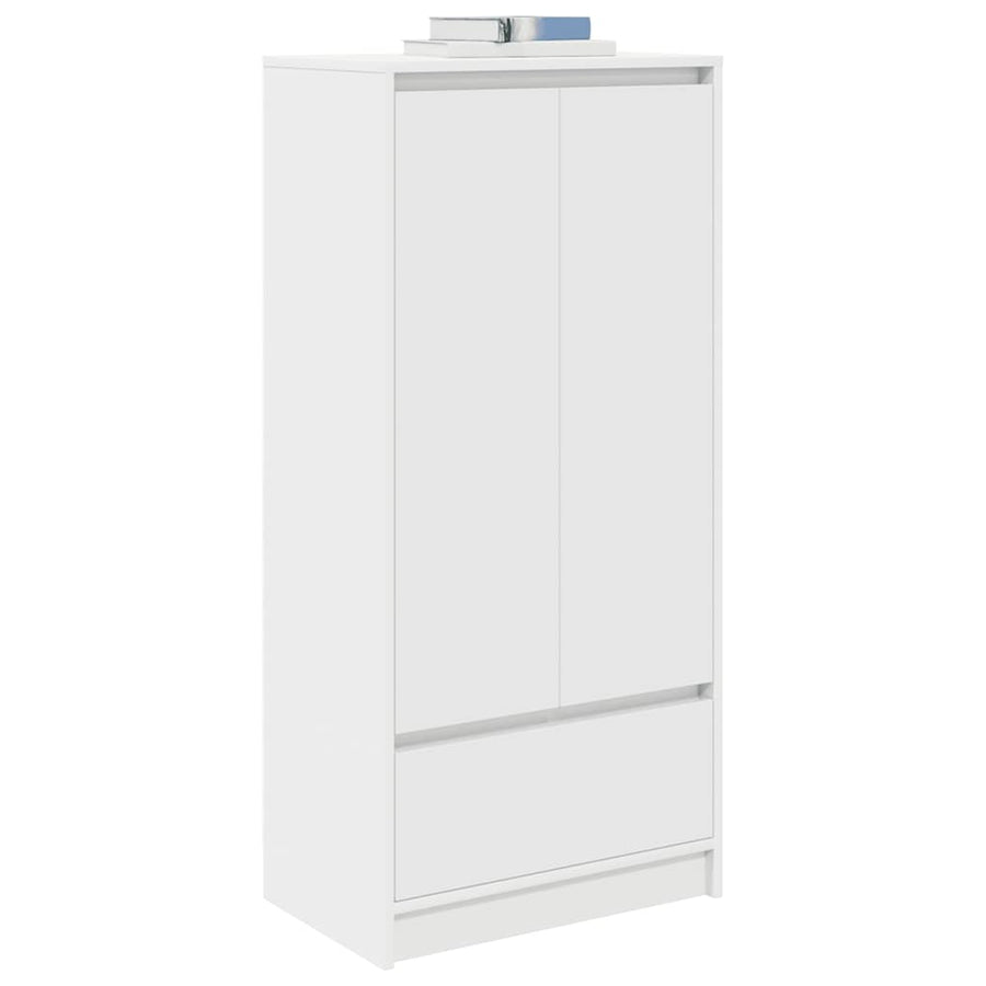 Kast met lade 55,5x34x119,5 cm spaanplaat wit