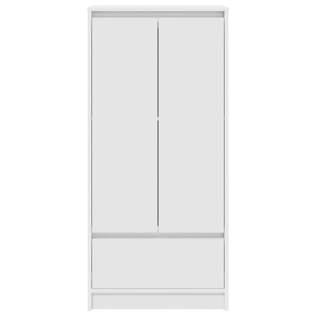 Kast met lade 55,5x34x119,5 cm spaanplaat wit