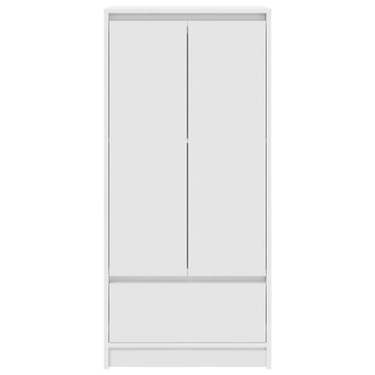Kast met lade 55,5x34x119,5 cm spaanplaat wit