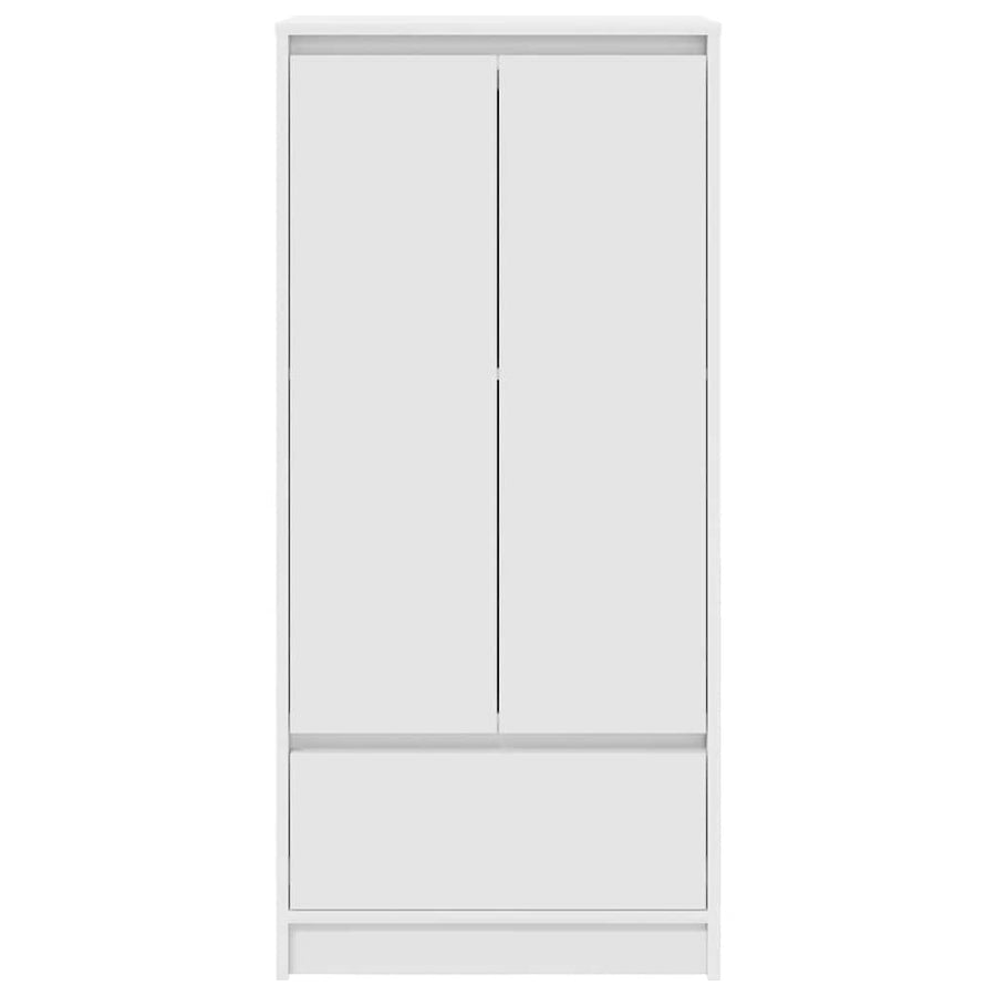Kast met lade 55,5x34x119,5 cm spaanplaat wit