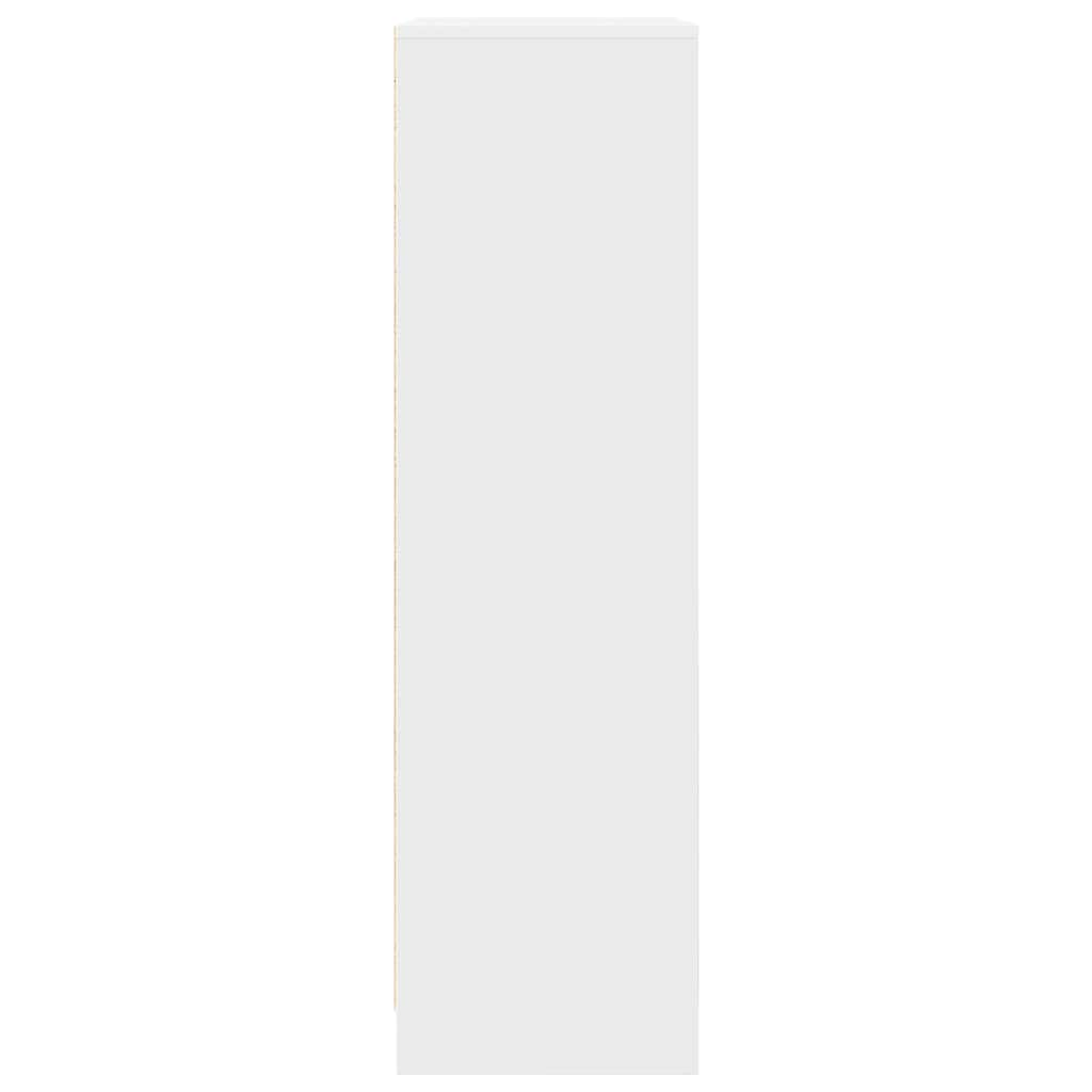 Kast met lade 55,5x34x119,5 cm spaanplaat wit