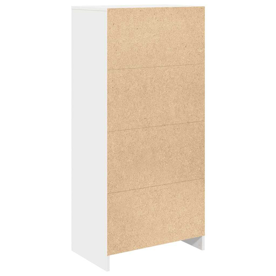 Kast met lade 55,5x34x119,5 cm spaanplaat wit