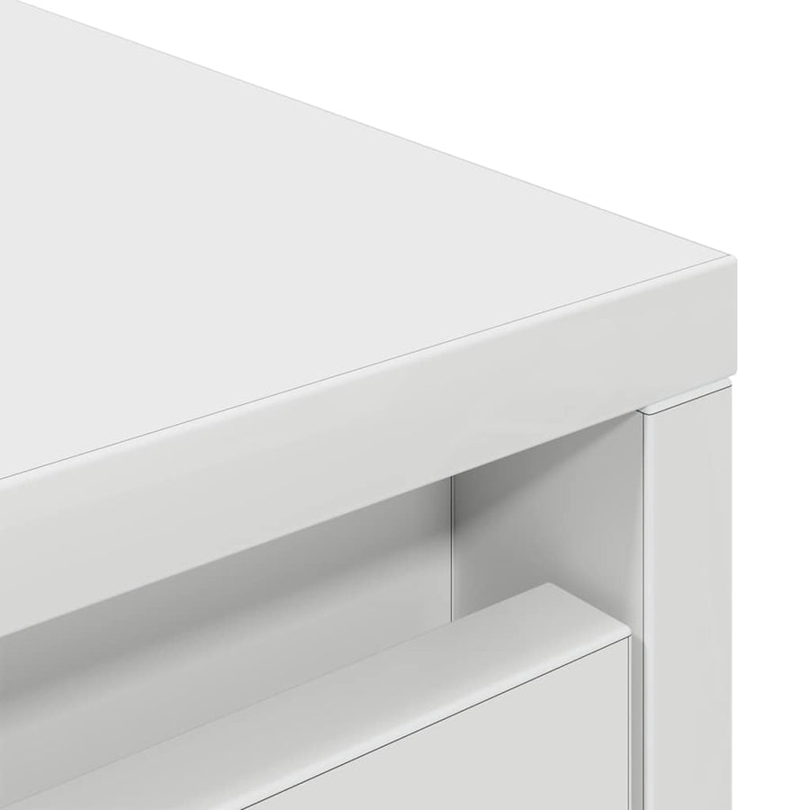Kast met lade 55,5x34x119,5 cm spaanplaat wit