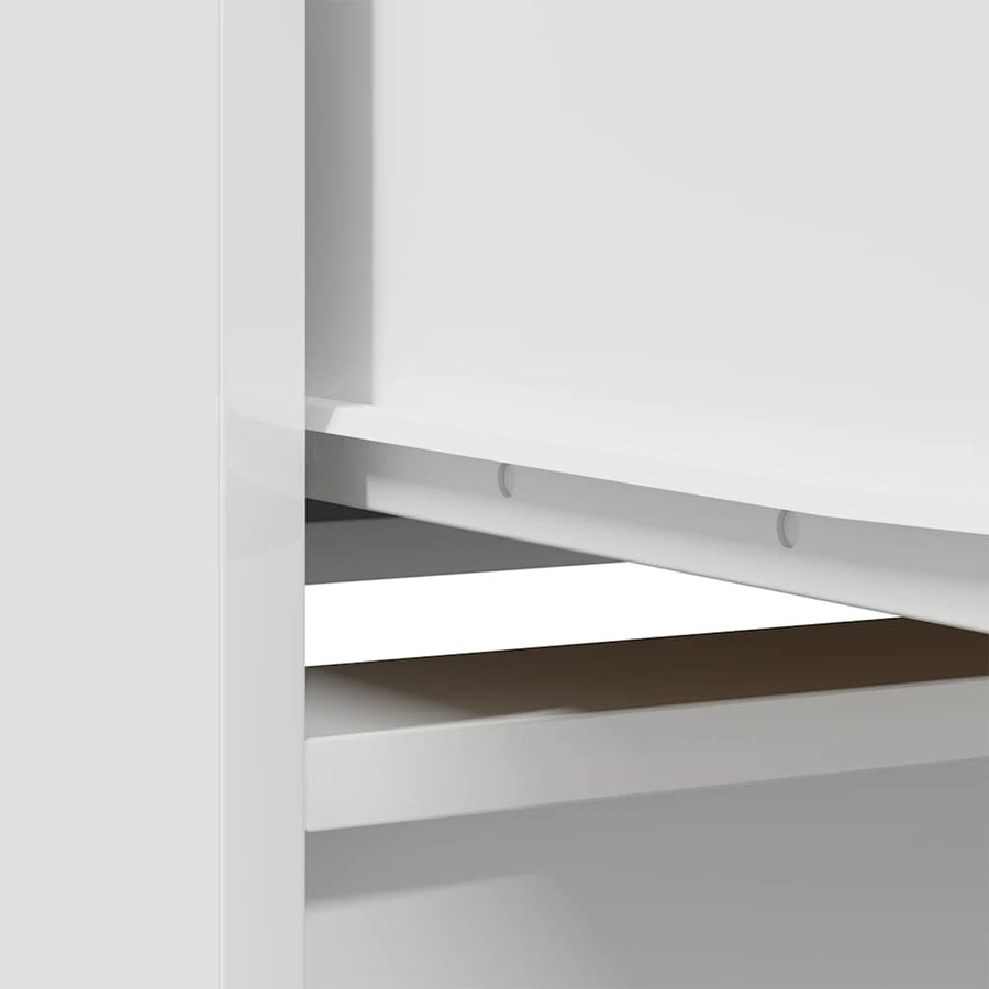 Kast met lade 55,5x34x119,5 cm spaanplaat wit