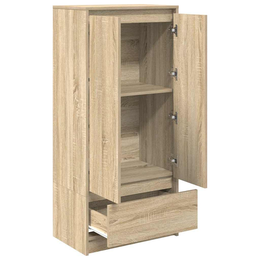 Kast met lade 55,5x34x119,5 cm spaanplaat sonoma eikenkleurig