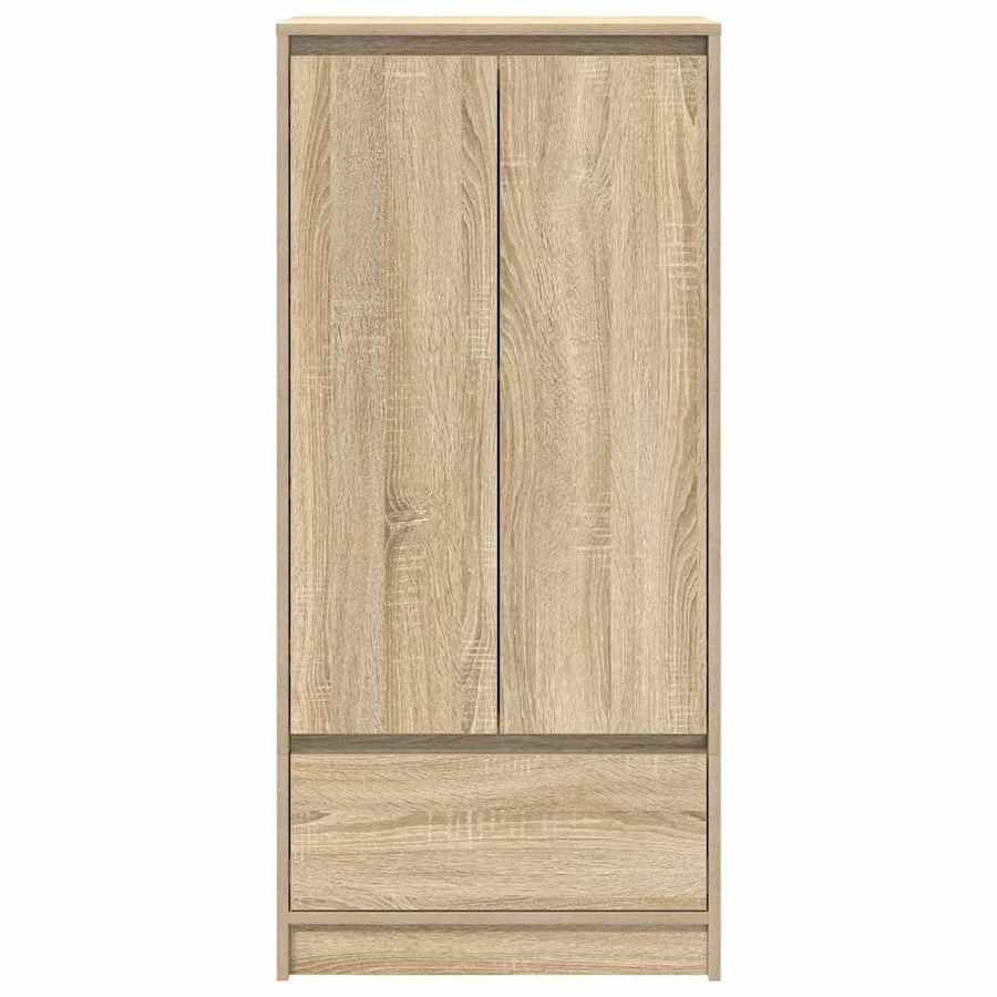 Kast met lade 55,5x34x119,5 cm spaanplaat sonoma eikenkleurig