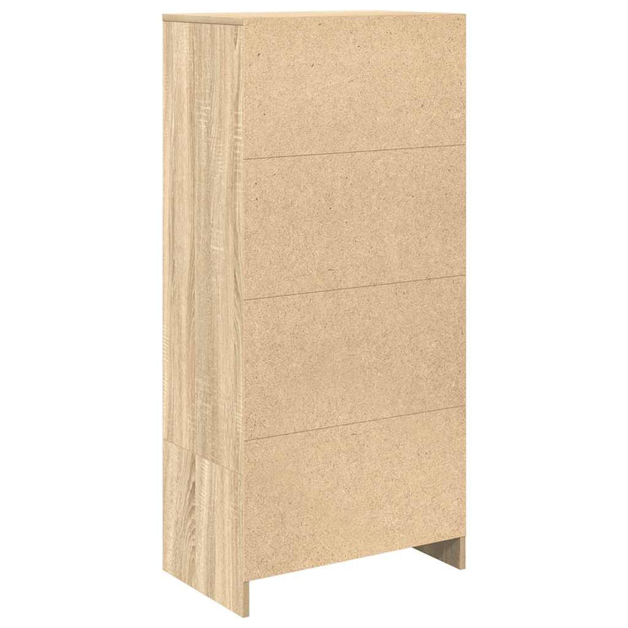 Kast met lade 55,5x34x119,5 cm spaanplaat sonoma eikenkleurig