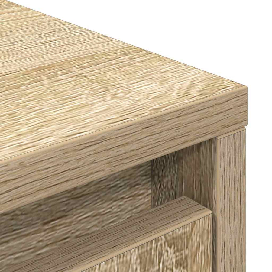 Kast met lade 55,5x34x119,5 cm spaanplaat sonoma eikenkleurig