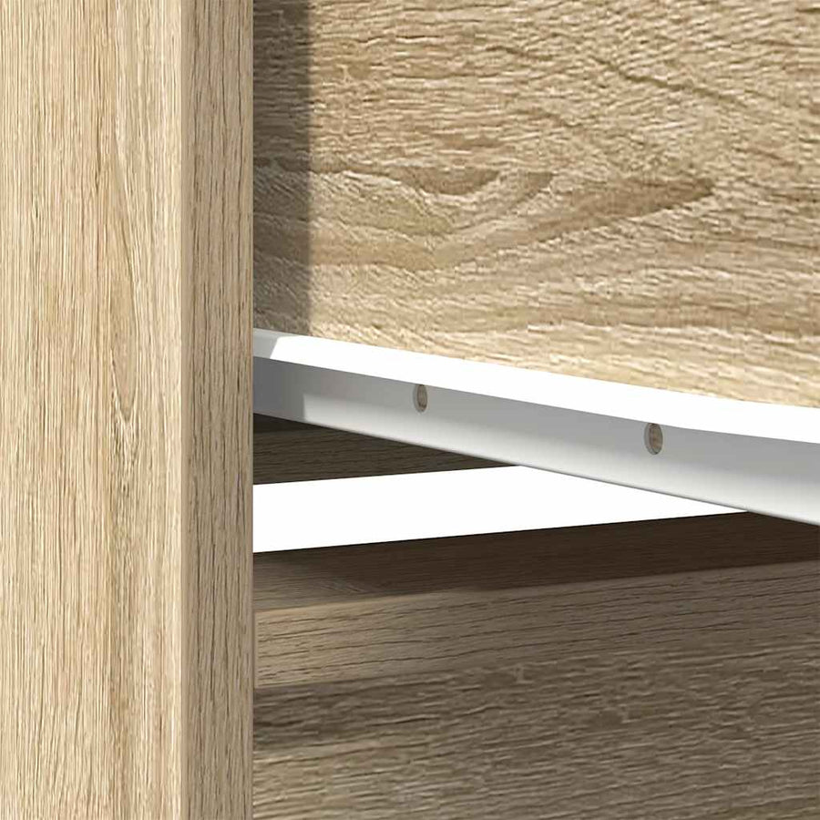 Kast met lade 55,5x34x119,5 cm spaanplaat sonoma eikenkleurig