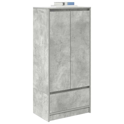 Kast met lade 55,5x34x119,5 cm spaanplaat betongrijs