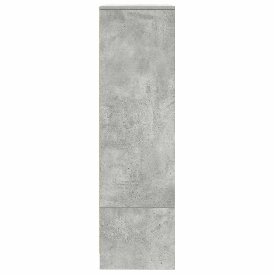 Kast met lade 55,5x34x119,5 cm spaanplaat betongrijs