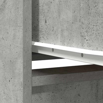 Kast met lade 55,5x34x119,5 cm spaanplaat betongrijs