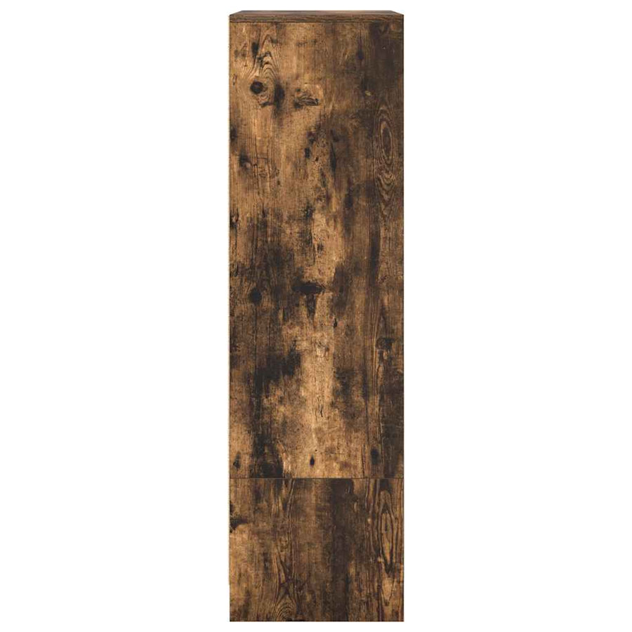 Kast met lade 55,5x34x119,5 cm spaanplaat gerookt eikenkleurig