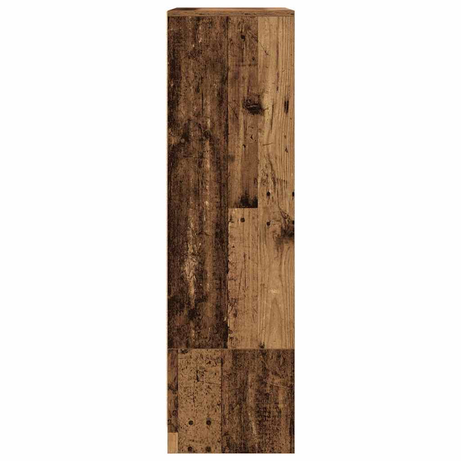 Kast met lade 55,5x34x119,5 cm spaanplaat hout oud hout