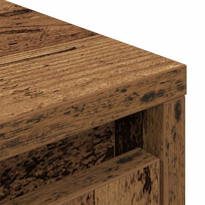 Kast met lade 55,5x34x119,5 cm spaanplaat hout oud hout