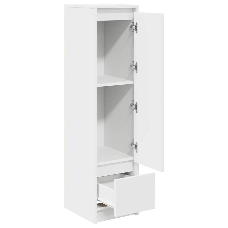 Highboard 29,5x34x119,5 cm spaanplaat wit