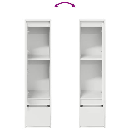 Highboard 29,5x34x119,5 cm spaanplaat wit