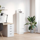 Highboard 29,5x34x119,5 cm spaanplaat wit