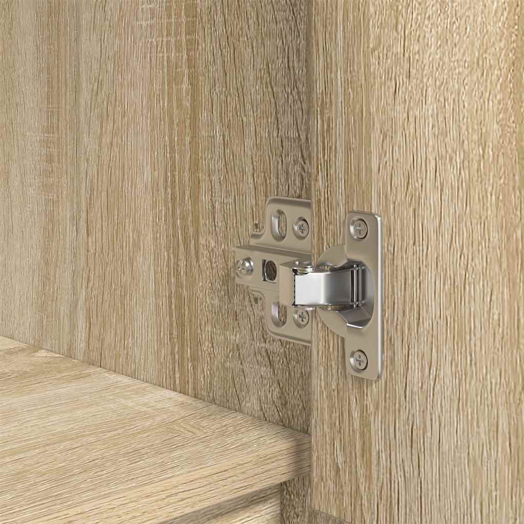 Highboard 29,5x34x119,5 cm spaanplaat sonoma eikenkleurig