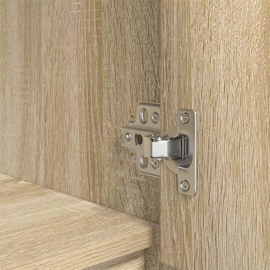 Highboard 29,5x34x119,5 cm spaanplaat sonoma eikenkleurig