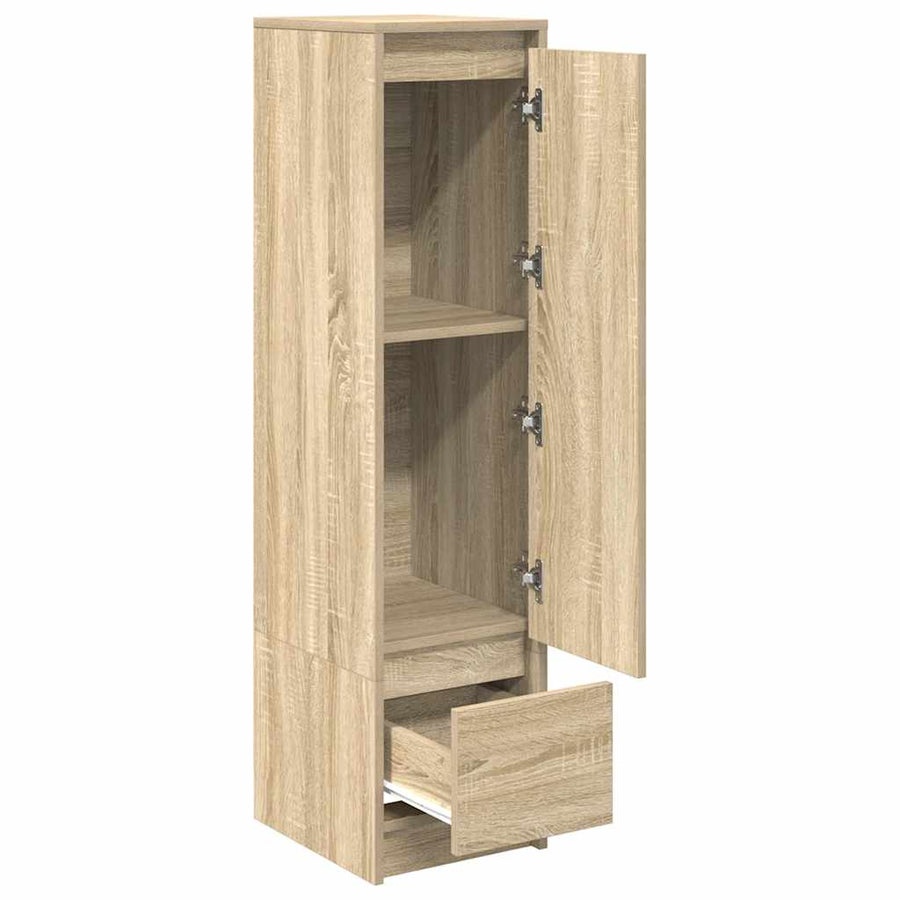 Highboard 29,5x34x119,5 cm spaanplaat sonoma eikenkleurig