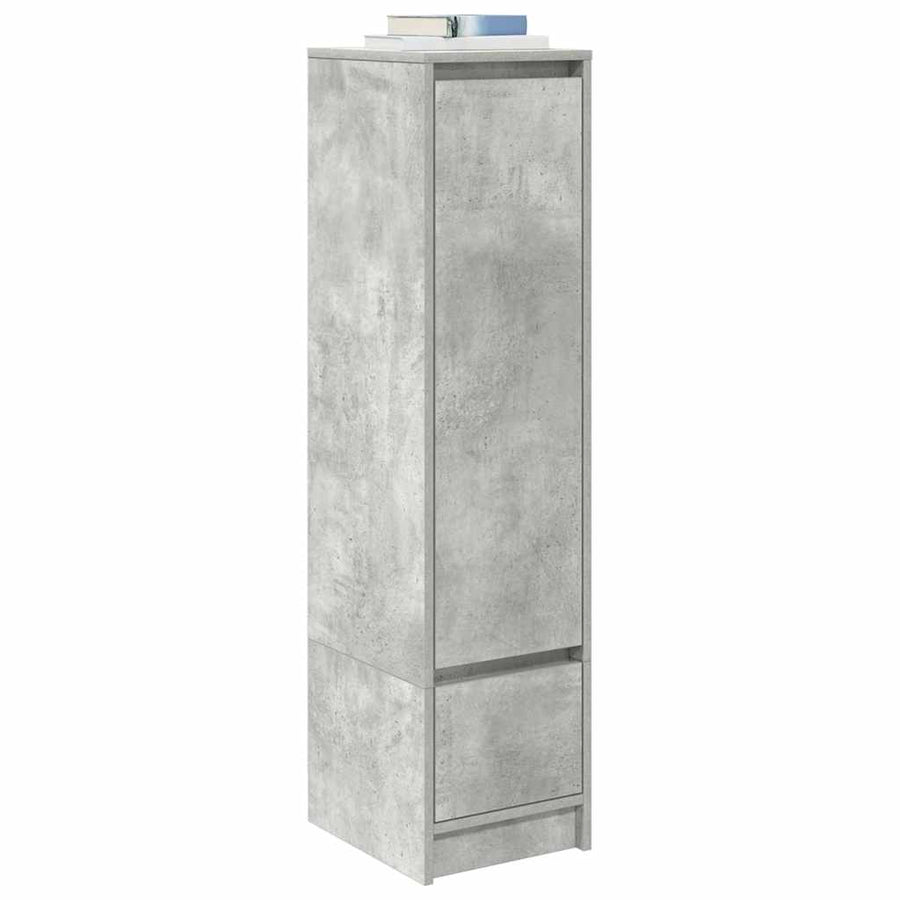 Highboard 29,5x34x119,5 cm spaanplaat betongrijs