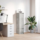 Highboard 29.5x34x119.5 cm particle board concrete grey