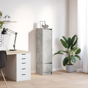 Highboard 29,5x34x119,5 cm spaanplaat betongrijs
