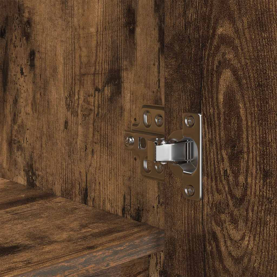 Highboard 29,5x34x119,5 cm spaanplaat gerookt eikenkleurig