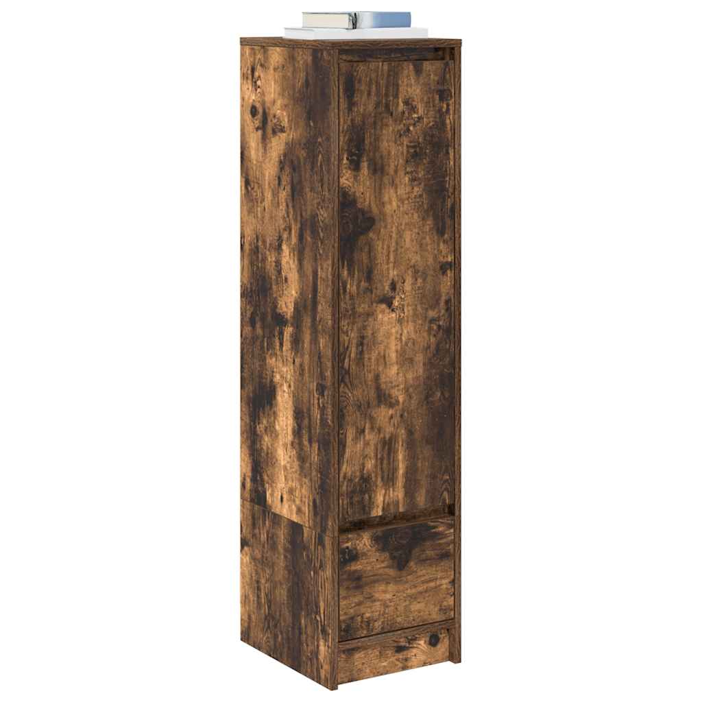 Highboard 29,5x34x119,5 cm spaanplaat gerookt eikenkleurig