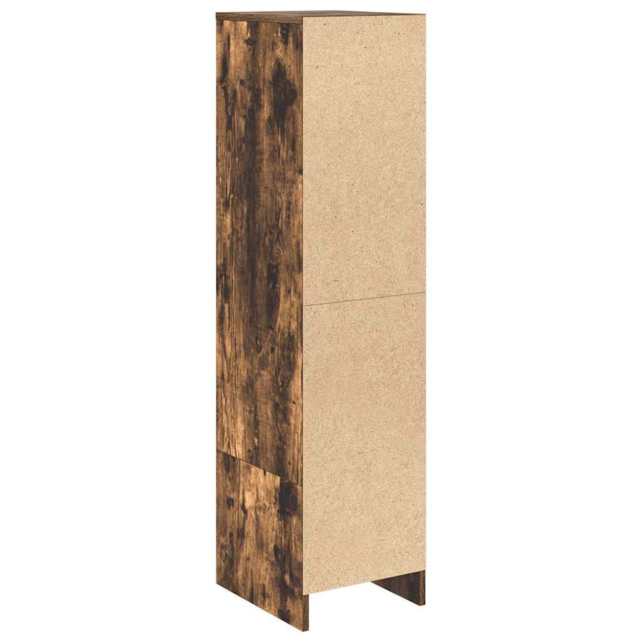 Highboard 29,5x34x119,5 cm spaanplaat gerookt eikenkleurig