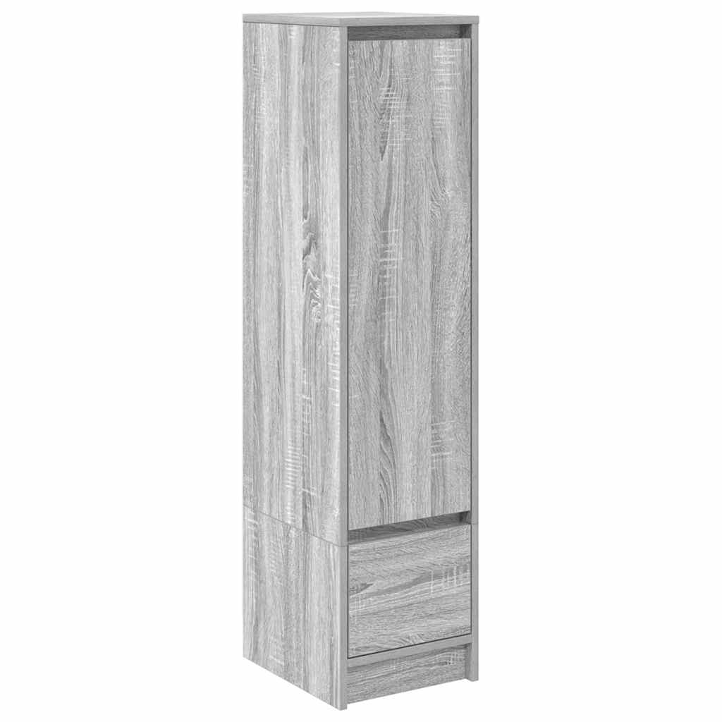 Highboard 29,5x34x119,5 cm spaanplaat grijs sonoma