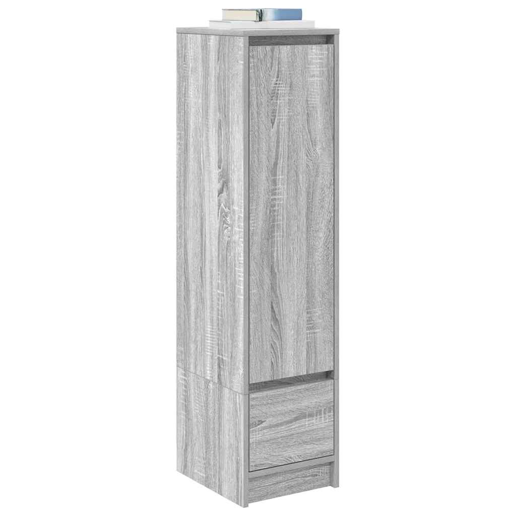 Highboard 29,5x34x119,5 cm spaanplaat grijs sonoma