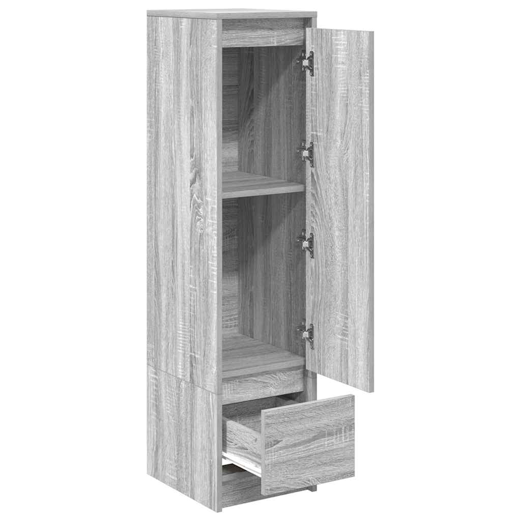 Highboard 29,5x34x119,5 cm spaanplaat grijs sonoma