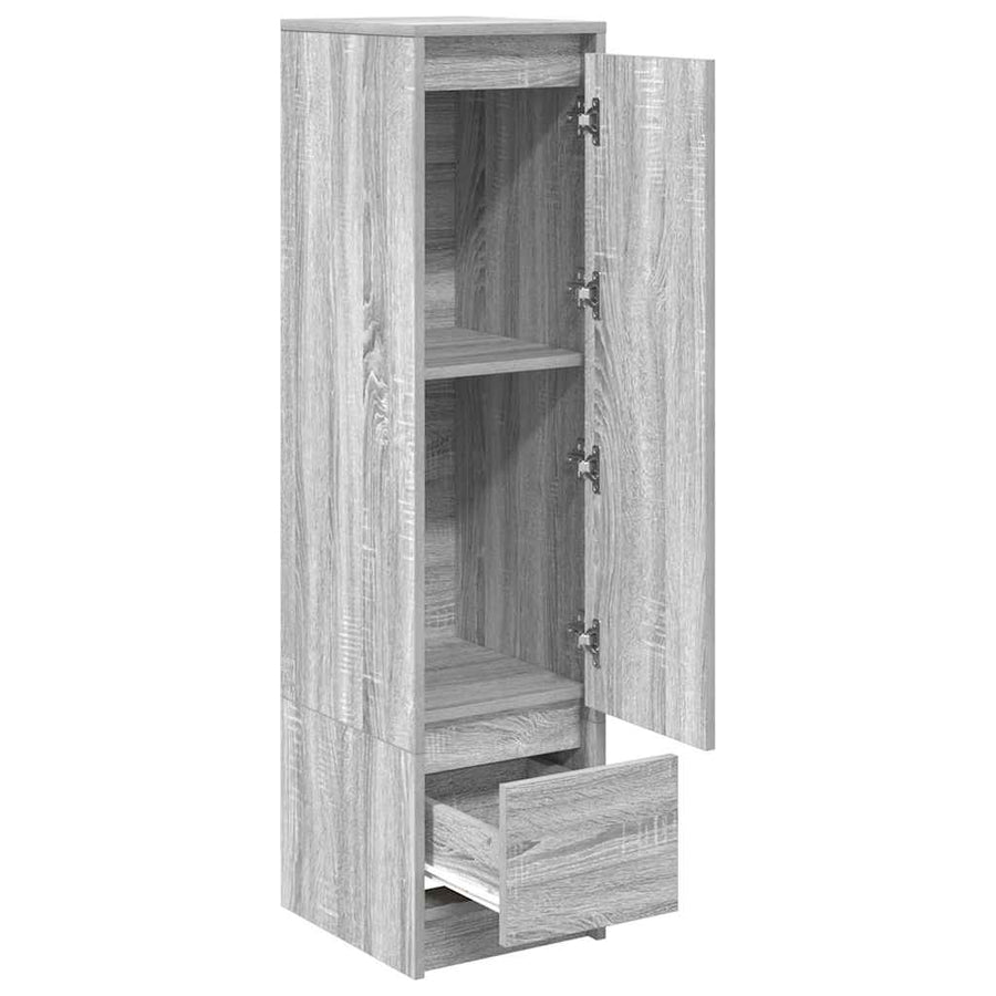 Highboard 29,5x34x119,5 cm spaanplaat grijs sonoma