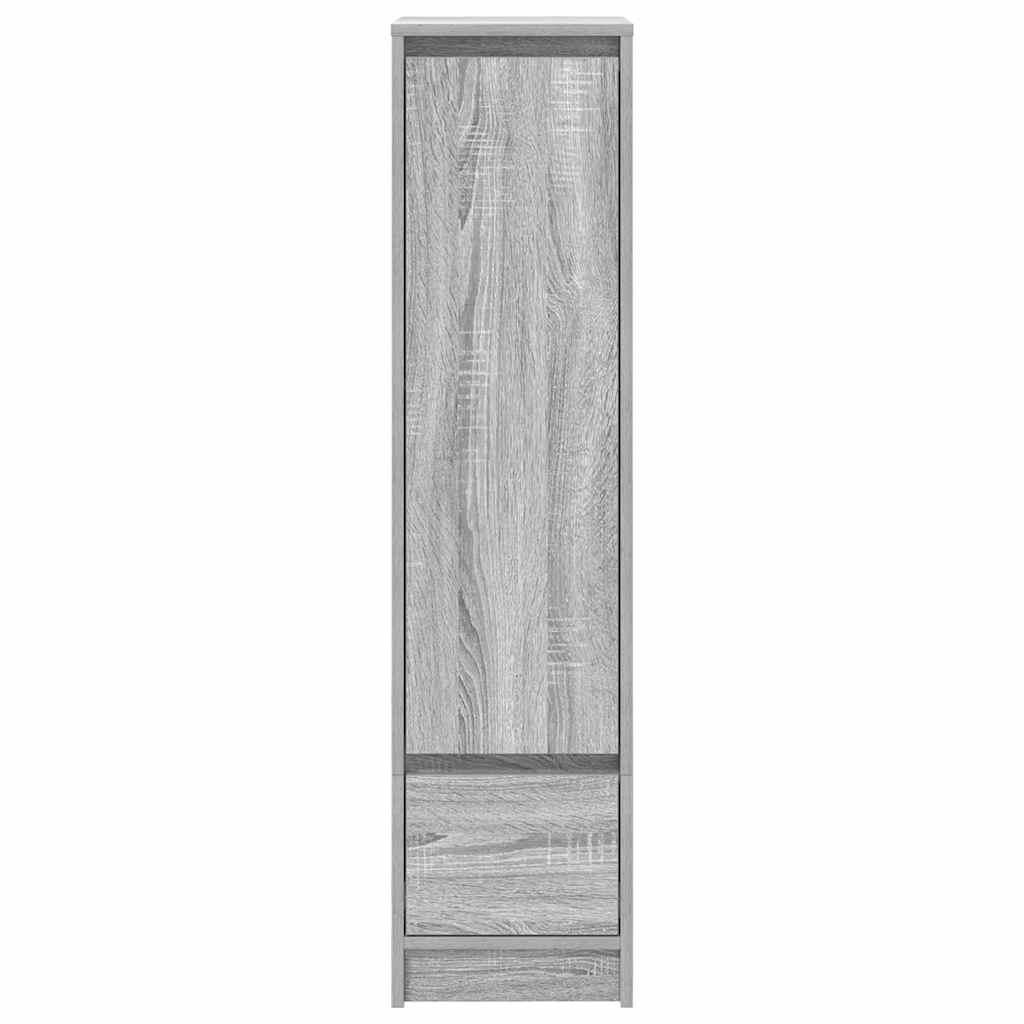 Highboard 29,5x34x119,5 cm spaanplaat grijs sonoma