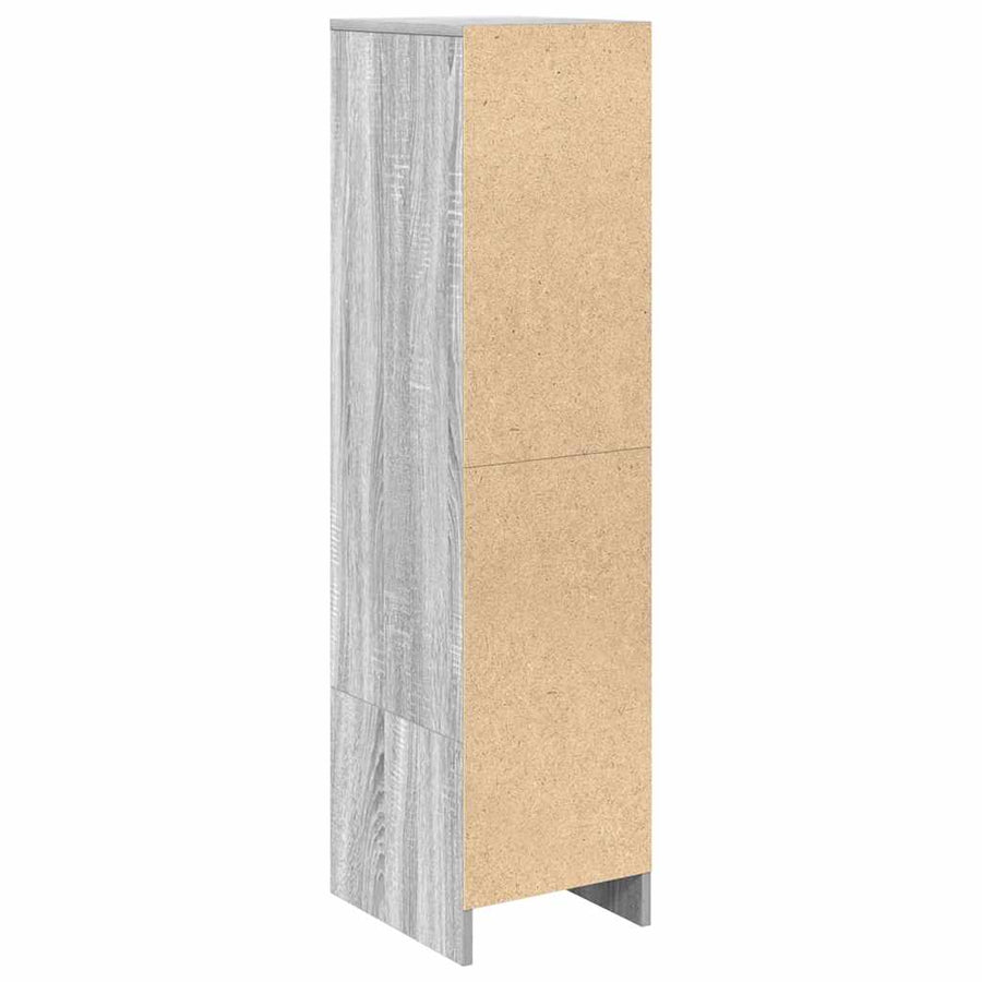 Highboard 29,5x34x119,5 cm spaanplaat grijs sonoma